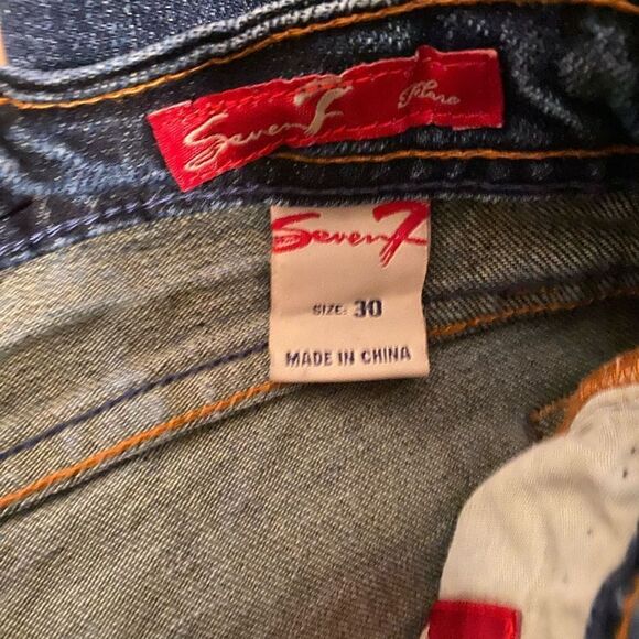 Seven7 Flare 5 pocket denim, size 30/10 - Picture 4 of 5